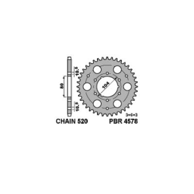 2180 13 18NC Front Sprocket PBR Size 520 - 11 > 13 Teeth for POLARIS TRAIL BOSS 1991 > 1993