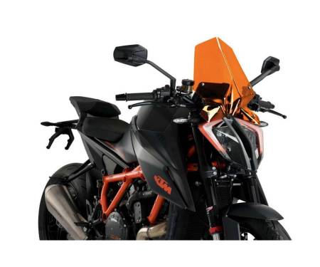 Pare-brise Puig Orange Naked N.G. Touring 20461T pour  KTM SUPERDUKE R EVO 1290 2022
