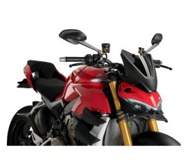Cupolino PUIG Fume Scuro Naked N.G. Sport 20467F per DUCATI STREETFIGHTER V4 SP 1100 2022 > 2023