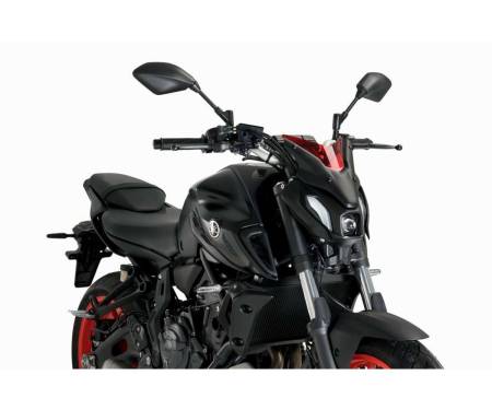 Cupolino PUIG Rosso Naked N.G. Sport 20620R per YAMAHA MT-07 700 2021 > 2022