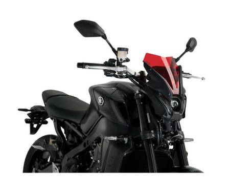 Puig Windshield Red Naked N.G. Sport 20644R for YAMAHA MT-09 850 2021 > 2022