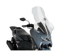 Puig Windshield Transparent V-Tech Line Touring 20737W for YAMAHA N-MAX 125 2021 > 2022