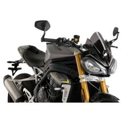 Puig Windshield Dark Smoke Naked N.G. Sport 20795F for TRIUMPH SPEED TRIPLE RS 1050 2021 > 2022
