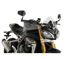 Puig Windshield Transparent Naked N.G. Sport 20795W for TRIUMPH SPEED TRIPLE RS 1050 2021 > 2022