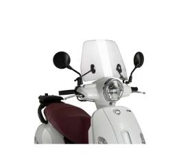 Puig Windshield Transparent Scooter Trafic 20844W for SYM FIDDLE 125 2021 > 2022