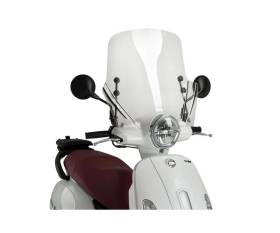 Puig Windshield Transparent Scooter T.X. 20846W for SYM FIDDLE 50 2021 > 2022
