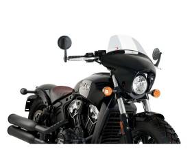 Cupolino PUIG Trasparente Batwing Sml Touring 21074W per INDIAN SCOUT BOBBER 1100 2018 > 2022