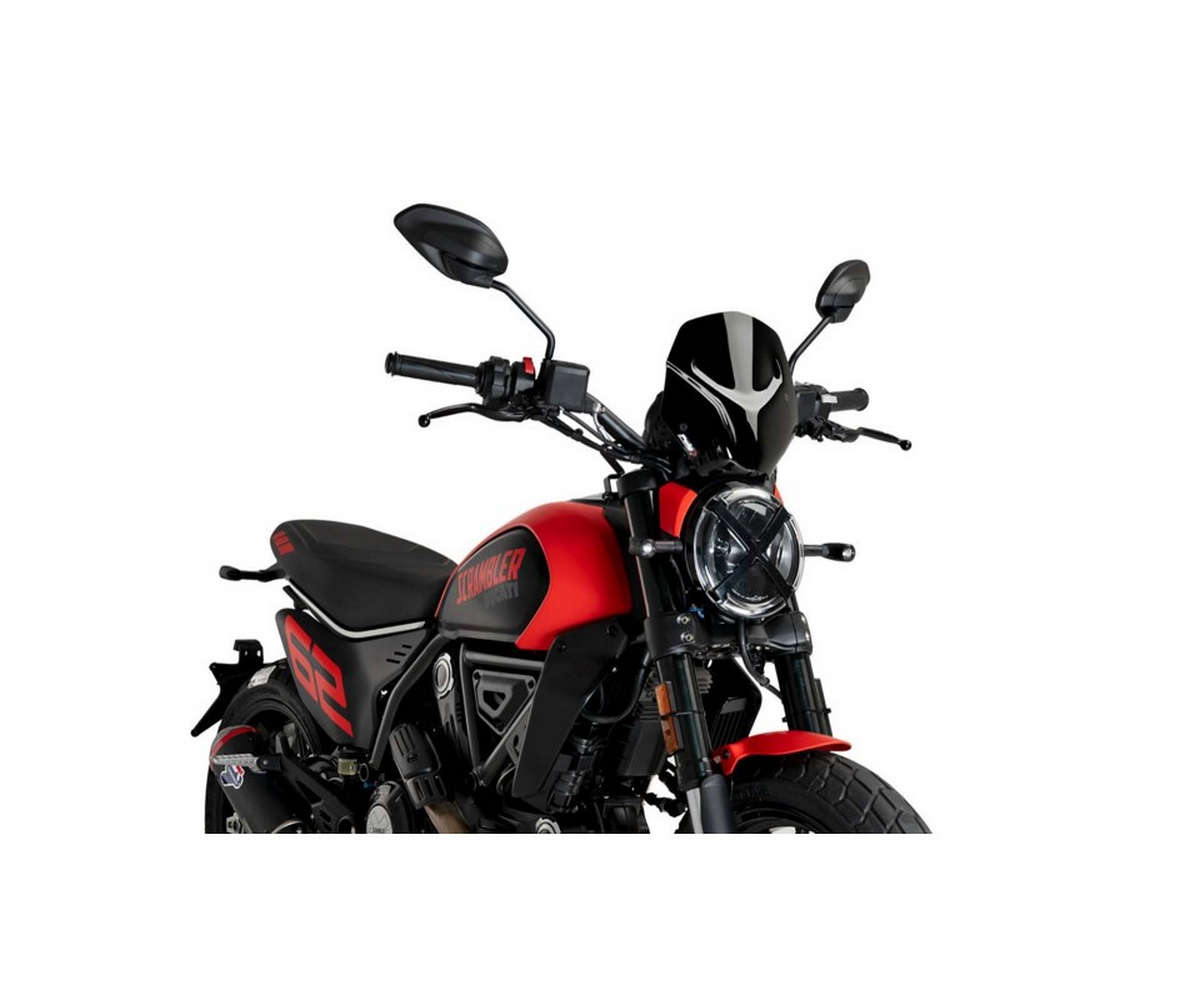 Cupolino Puig 7592N Regolabile Per Ducati Diavel 2014-2018 - Nero, Protezione Aerodinamica, Montaggio Manuale