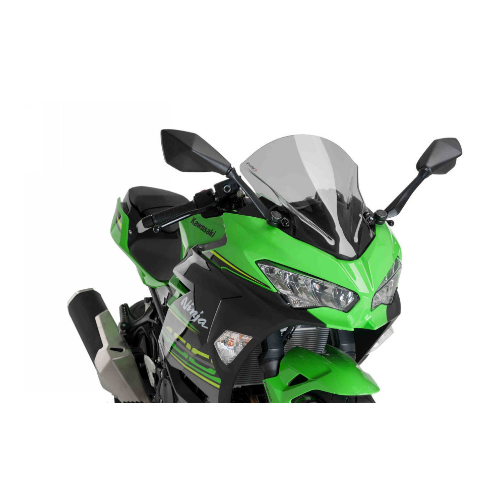 Topteng Motorrad Windschutzscheibe Sport Windschutzscheibe mit ABS Aerodynamik Design für Ka-wa-sa-ki 2018-2019 Ninja 400