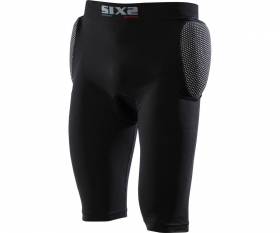 Shorts SIX2 protettivi con fondello ALL BLACK - LXL