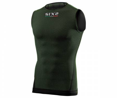 X00SMX-SDGFI Sleeveless SIX2 Carbon Underwear DARK GREEN - S