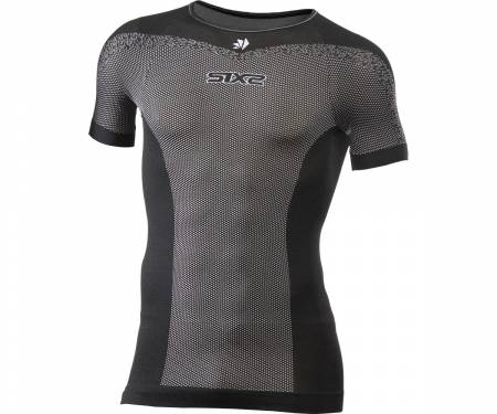 TS1LXLX---NE T-shirt SIX2 kurze Ärmel BreezyTouch BLACK CARBON - XL/XXL