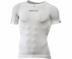 T-shirt SIX2 short sleeves BreezyTouch WHITE CARBON - M/L