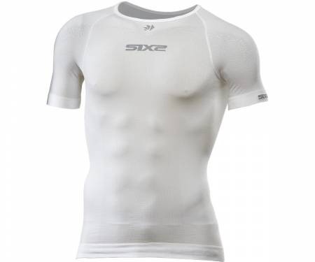 TS1L34X---BI T-shirt SIX2 short sleeves BreezyTouch WHITE CARBON - 3XL/4XL