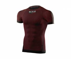 T-shirt SIX2 short sleeves DARK RED - XS/S