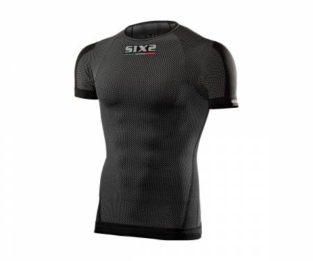 U00TS1XLNEFI T-shirt SIX2 maniche corte BLACK CARBON - LXL