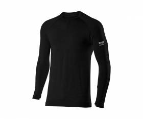T-shirt SIX2 maniche lunghe Merinos WOOL BLACK - S/M