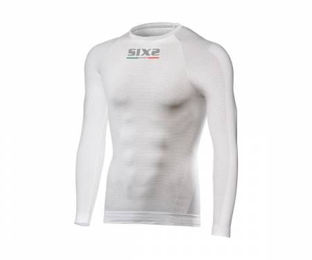 U00TS2XLBIFI T-shirt SIX2 long sleeves WHITE CARBON LXL