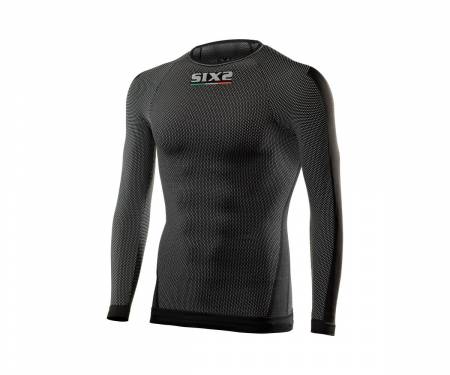 U00TS2XLNEFI T-shirt SIX2 long sleeves BLACK CARBON - LXL