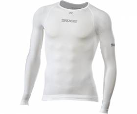 T-shirt SIX2 long sleeves BreezyTouch WHITE CARBON - XS/S