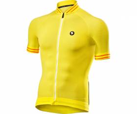 SIX2 CLIMA short sleeve cycling jersey YELLOW/WHITE