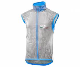 SIX2 Windproof vest TRASPARENT/LIGHT BLUE