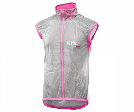 GLT SIX2 Windproof vest TRASPARENT/PINK FLUO