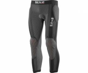 SIX2 KIT protective leggings with butt-patch BLACK CARBON