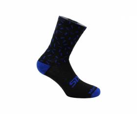 SIX2 Merinos wool socks BLACK/BLUE LINE