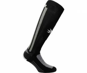 SIX2 Long reinforced socks BLACK/WHITE