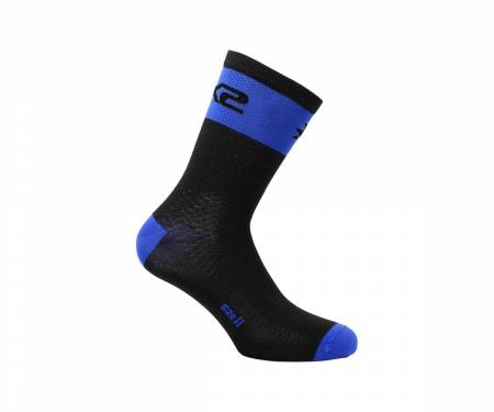 SHLG SIX2 chaussette de sport noire/bleue courte