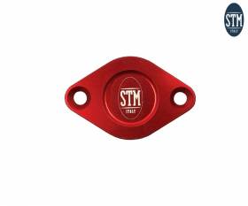 Couvercle D'Inspection De Carter Stm Couleur Rouge Ducati V4 Panigale 2018 > 2023