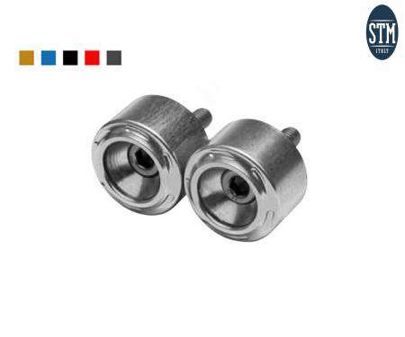 SKW-S010 Bar End 2 Pcs M8X20 Small Stm Color Silver Kawasaki 