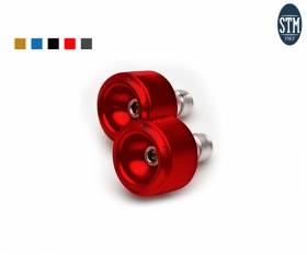 Bar End 2 Pcs M8X20 Small Stm Color Red Suzuki 