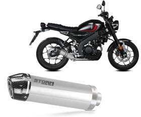 Exhaust Storm by Mivv Muffler GP Steel with carbon cupYamaha XSR 125 2022 > 2024