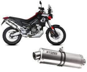 Exhaust Storm by Mivv Oval Stainless Steel for Aprilia TUAREG 660 2022 > 2024
