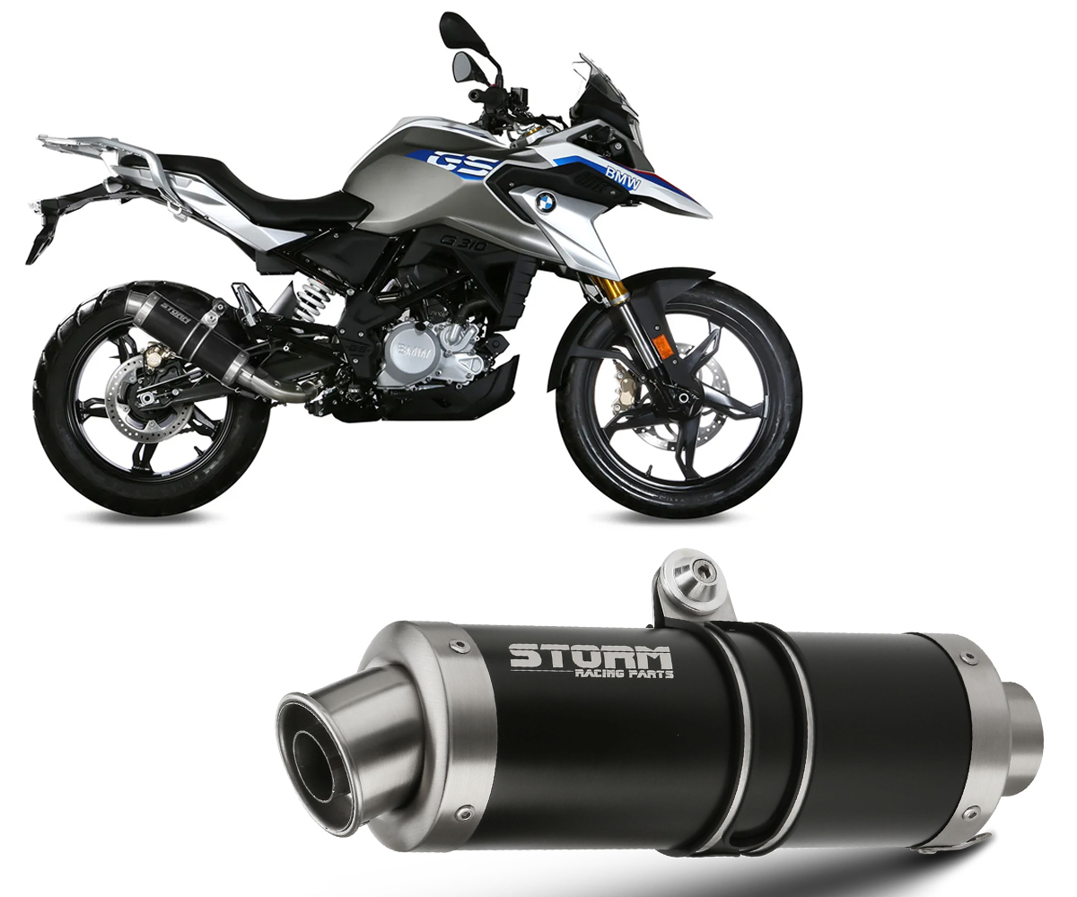 74 B 035 Kxsb Exhaust Catalyzer Storm By Mivv Gp Steel Black Bmw G 310 Gs 17 21