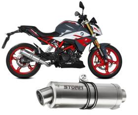 Full System Exhaust Storm By Mivv Gp Stainless Steel Bmw G 310 R 2018 > 2024