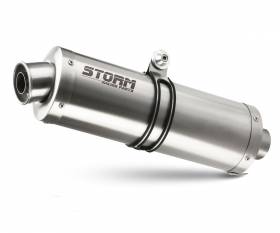 Exhaust Muffler Storm By Mivv Oval Stainless Steel Ktm 690 SMC R 2020 > 2023