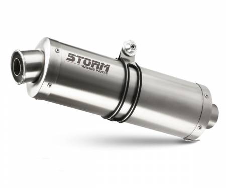 74.KT.021.LX2 Exhaust Muffler Storm By Mivv Oval Stainless Steel Ktm 790 Adventure R 2021 > 2024