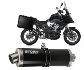 Exhaust Storm by Mivv Muffler Oval Black Steel for Voge Valico 500 DS 2021 > 2023