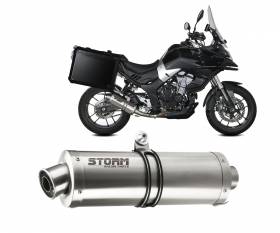 Exhaust Storm by Mivv Muffler Oval Steel for Voge Valico 500 DS 2021 > 2023