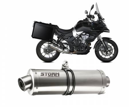 74.VO.001.LX1 Exhaust Storm by Mivv Muffler Oval Steel for Voge Valico 500 DS 2021 > 2023