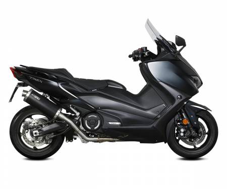 74.Y.061.LX2B Escape Completo Storm By Mivv Oval Black Acero Negro YAMAHA T MAX 560 2020 > 2021