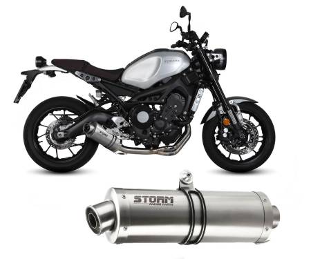 74.Y.054.LX1 Full System Storm by Mivv Muffler Oval Steel for Yamaha XSR 900 2016 > 2020