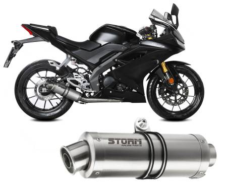 74.Y.067.LXS Escape Completo Storm By Mivv Gp Acero YAMAHA YZF R125  2019 > 2022
