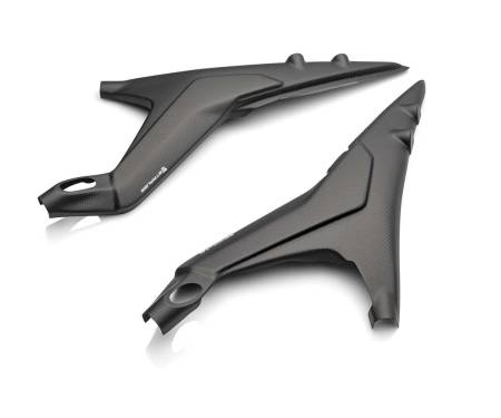 3617-4T-SM Strauss Carbon Subframe Covers (Long) Twill Satin Matt for DUCATI PANIGALE V4/S 2012 > 2024