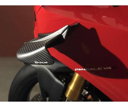 36186T2 Strauss Carbon Carbon Winglets V4Rs Twill 200 Poliert für DUCATI PANIGALE V4R 2012 > 2024
