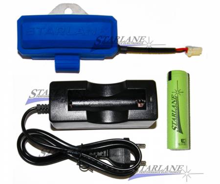 BLICKS2 STARLANE KIT with battery holder (code BCCSWS2) + 18650 battery (code BLI34A18650) + battery charger (code BC181) for CORSARO SECOND SERIES