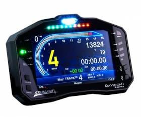 STARLANE DAVINCI-II R X-Series Multifunction Digital Dashboard with integrated GPS + Wiring Plug Kit for Aprilia RSV4 RF 2009 > 2016